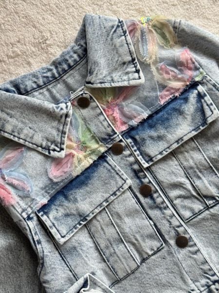 Kız çocuk denim 2li takım