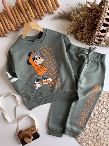 3 iplik kumaş unisex kışlık takım